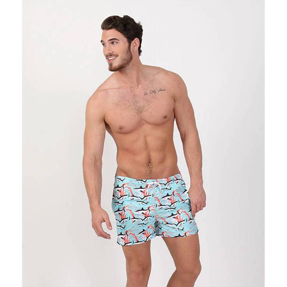 NEW EIGHT X shark print swim trunks in multi